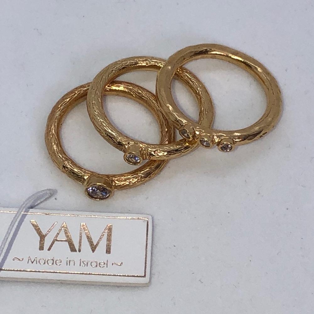 YAM YUVAL RINGS SIZE 7. - Picture 5 of 8
